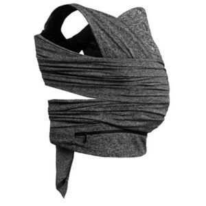 Boppy Baby Carrier – ComfyFit, Heathered Gray with Waist Pocket, 3 Carrying Positions, 0m+ 8-35lbs, Soft Yoga-Inspired Fabric