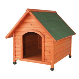 TRIXIE natura Cottage Dog House, Peaked Roof, Adjustable Legs, Brown, X-Large