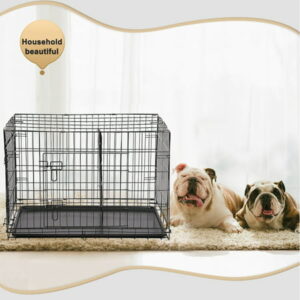 BestPet 30″ Pet Kennel Cat Dog Folding Crate Wire Metal Cage W/Divider