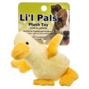 Li’l Pals 4.5″ Plush Dog Toy-Duck – Yellow