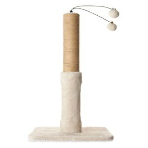 Vibrant Life Premium Paper Rope Cat Scratching Post with Ball Toy, Pack of 1