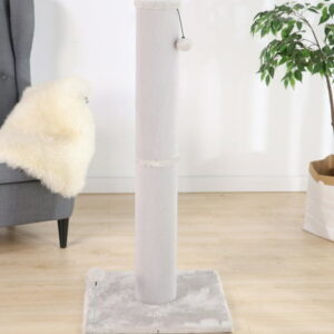 Vibrant Life Jumbo Carpet Cat Scratching Post, 42″, Large, Gray