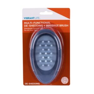 Vibrant Life Multi-Function DeShedding and Massage Brush