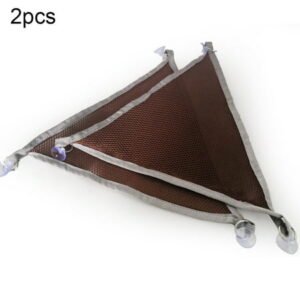 Windfall Reptile Hammock Lounger & Ladder Accessories Set for Large & Small Bearded Dragons Anole Geckos Lizards or Snakes (Triangle, 13×13×13 inch, 2 Pack)
