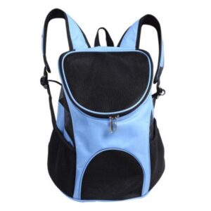 Outdoor Double Shoulder Backpack for Pet Travel Dog Cat Carrier Mesh Windows