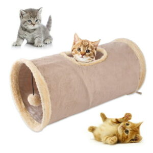 Zhoubian Cat Toy Cat Tunnel Pet Toy Foldable with Lob and Ringing Paper Funny Play Cat Toy