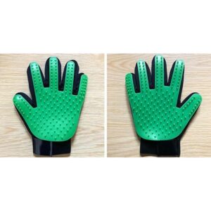 1-2 Pair Pet Dog Cat Deshedding Brush Grooming Glove Massage Hair Fur Removal