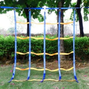 BRIZI LIVING Portable Climbing Net for Kids Outdoor, Climbing Cargo Net Rope Ladder Jungle Gyms for Outdoor Treehouse