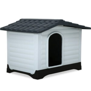 Furinno Peli 26 Inch All Weather Small Dog House with Air Vents, White