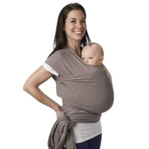 Boba Wrap Baby Carrier – Stretchy Infant Sling, Newborn Babies and Children up to 35 lbs (Gray)