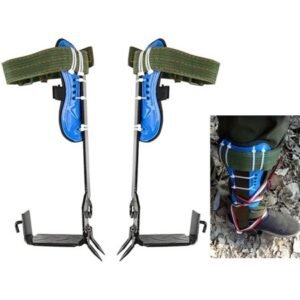 Adjustable 2 Gears Tree/Pole Climbing Spike Spurs Safety Belt Straps Rope