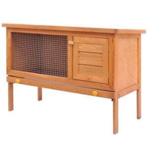 Aibecy Outdoor Hutch Small Animal House Pet Cage 1 Layer Wood