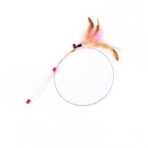 Cat Teaser Toys For Dog & Cat, Cat Play Toy With Colorful Feather And Bell, Interactive Cat Toys