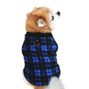 Dog Sweater, Soft Fleece Vest with Leash Ring Pullover Jacket Winter Pet Dog Clothes for Puppy Small Dog Cat Teddy Chihuahua Yorkshire for Christmas