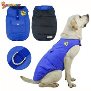 Spencer Winter Waterproof Dog Vest Coat Windproof Warm Reversible Dog Jacket for Cold Weather Puppy Dog Outwear Apparels for Small Medium Large Dogs “Red, XL”