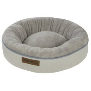 Vibrant Life Round Dreamer Mattress Edition Dog Bed, Small, 22″x22″, Up to 35lbs