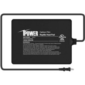 iPower Reptile Heating Pad 4W/8W/16W/24W Terrarium Heater Under Tank Heat Mat, Carbon Film 2022 Version, for Amphibians and Reptiles Pet, Snake/Lizard/Turtle/Frog/Spider/Plant Box