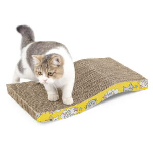 PrimePets 9 in Cardboard Reversible Cat Scratchers with Catnip