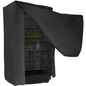 Downtown Pet Supply – Universal Bird Cage Cover – Bird Cage Accessories – Breathable & Machine Washable Fabric, Blocks Light – Small Bird Cage Cover w/2 Top Handles – 33 x 22.5 x 55 in