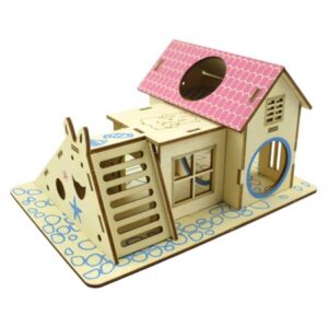 Double Layer Villa Small Animals Activity House Pet Rat Gerbil Hamster Hideout