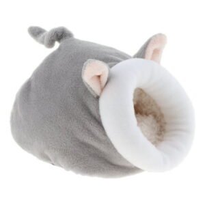 Winter Warm Rabbit Guinea Hamster Cute Small Animals Gray
