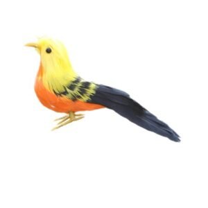 Fake Artificial Bird Parrot Realistic home and garden Types – Yellow Bird