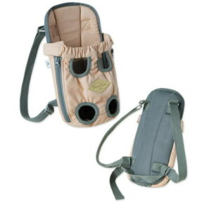 Touchdog ‘Wiggle-Sack’ Fashion Designer Front and Backpack Dog Carrier – Small / Brown