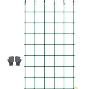VEVOR Climbing Cargo Net, 49″ x 89″ Climbing Net, Polyester Playground Climbing Cargo Net, Rope Ladder, Swingset, Large Military Climbing Cargo Net for Kids & Adult, Indoor & Outdoor, Treehouse, Green