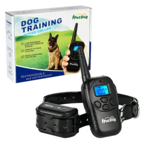 Dog Training Collar – Rechargeable Dog Shock Collar with Beep, Vibration and Shock Training Modes, Rainproof Training Collar, Long Remote Range Shock Collars for Dogs