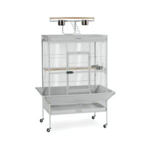 Prevue Pet Products 36″ x 24″ x 66″ Select Wrought Iron Parrot Bird Cage, Pewter