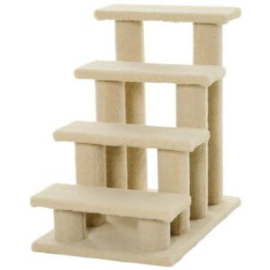 24” Cat Tree 4-Step Stairway Perch Scratcher Pet Steps Stairs Dog Ramp Ladder