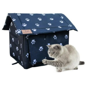 IMSHIE Outdoor Cat House for Winter Outside Feral Cat Shelter Weatherproof Cat Bed Dog House for Small Dogs Warm Pet House for Indoor Outdoor diplomatic