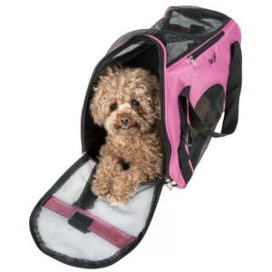 Pet Life ® ‘Altitude Force’ Airline Approved Sporty Zippered Folding Fashion Pet Dog Carrier