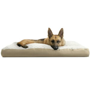 FurHaven | Deluxe Plush Pillow Pet Bed for Dogs & Cats, Cream, Extra Large