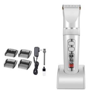 SUNRI Rechargeable Dog Grooming Kit – Quiet, Low Noise, Electric Dog Clippers for Dogs & Cats with Thick to Heavy Coats