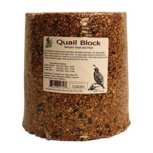 Sahuaro Seed 8293508 Quail Bird Food Block for Corn, 15 lbs