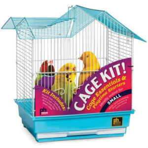 Double Roof Top Bird Cage Kit – Blue