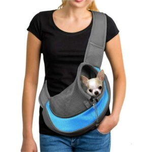HUA TRADE Pet Dog Sling Carrier Breathable Mesh Travel Safe Sling Bag Carrier for Small Dogs Cats