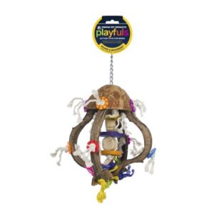 Prevue Pet Products Playful Wood and Rope Jellyfish Bird Toy