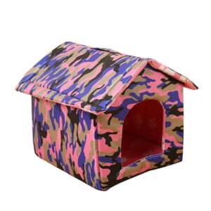Wrea Waterproof Cat House Dog House Outdoor Rainproof Dog House Cat House Pet Supplies