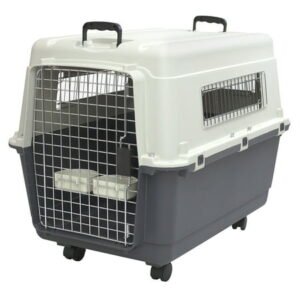 SportPet Designs Large Plastic Dog Airline Kennel Carrier