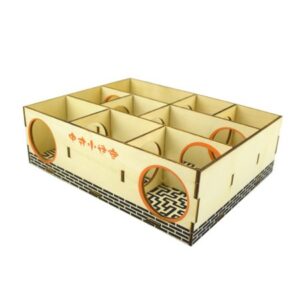 Hamster Maze Wooden Tube Tunnel Cage Seesaw House Swing Small Animals Pet Toys