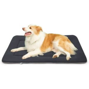 Hero Dog Dog Bed Crate Pad Mat Cute Paw Pet Beds for Medium dog,Washable Dog Sleeping Mattress with Anti Slip Bottom