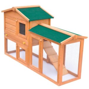 Andoer Outdoor Large Hutch Small Animal House Pet Cage Wood