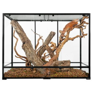 REPTI-ZOO Reptile Glass Terrarium, 48″ x 18″ x 36″ Sliding Doors Reptile Terrarium, 135 Gallon