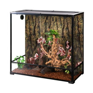 REPTIZOO Reptile Glass Extra-tall Terrarium with Double Hinge Door 36″ x 18″ x 36″（100 Gallon)