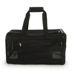 Juash Easy Explorer Travel Pet Carrier, Airline Approved & Guaranteed On Board, Black, Medium