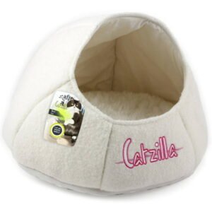 AFP Catzilla Cave Pet Cat Bed, White