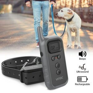 MrDoggy Dog Training Collar with Remote Control for Small, Medium and Large Dogs