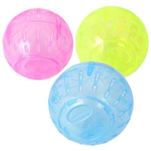 FRCOLOR 10CM Hamster Running Ball Run Exercise Ball Run-About Mini Ball for Small Animal Pet (Random Color)